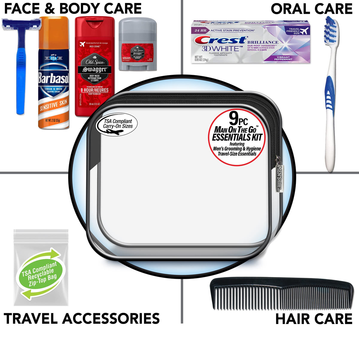 Men's Deluxe 9 (3 Fl Oz (Pack of 1) / 9 Piece Kit)