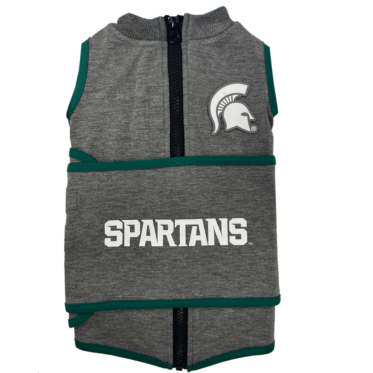 NCAA Michigan State Spartans Dog Anxiety Shirt Calming Soothing Vest for Dogs Cats with Anxiety Fears Fireworks (Large / Michigan State Spartans)