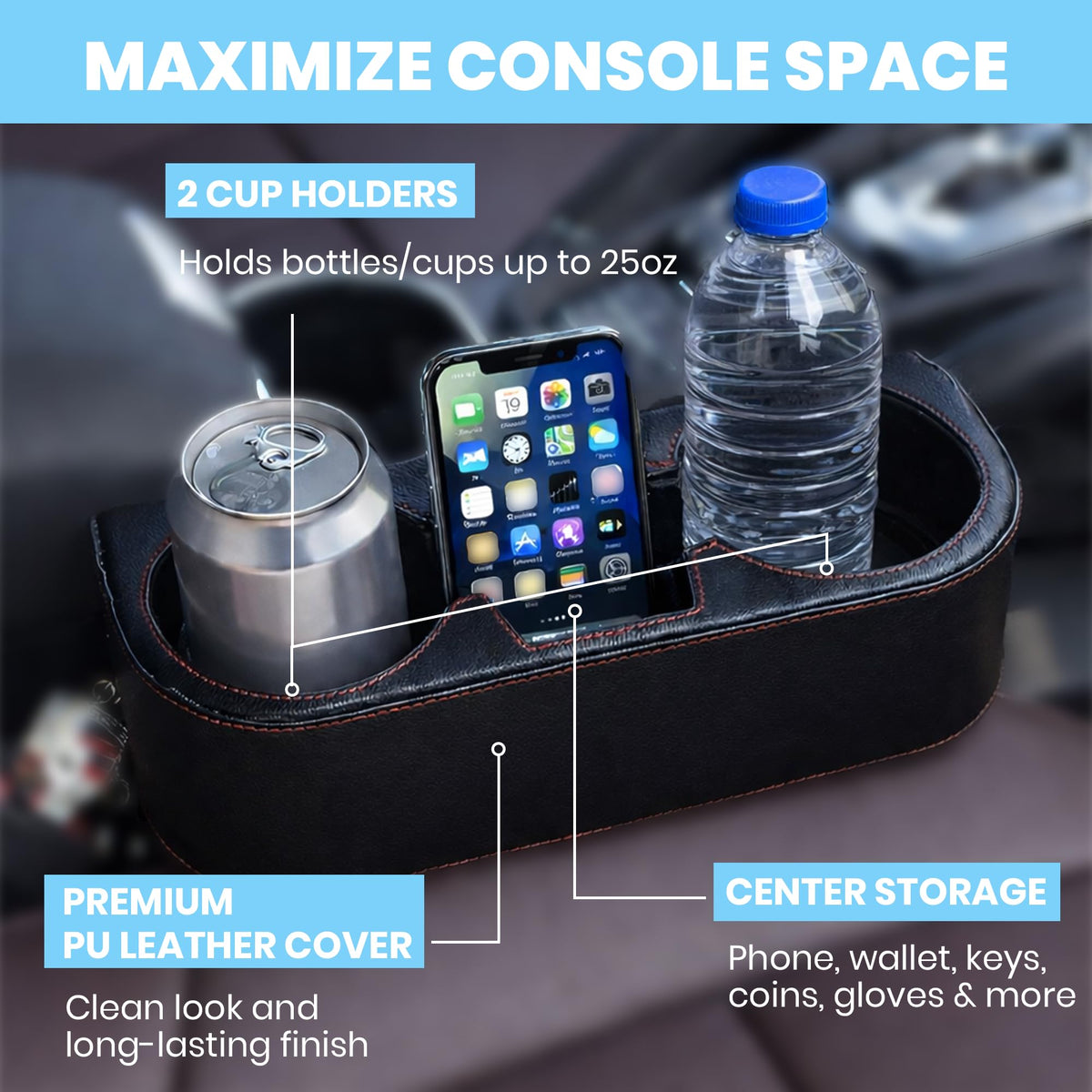 Car Cup Holder (Black)