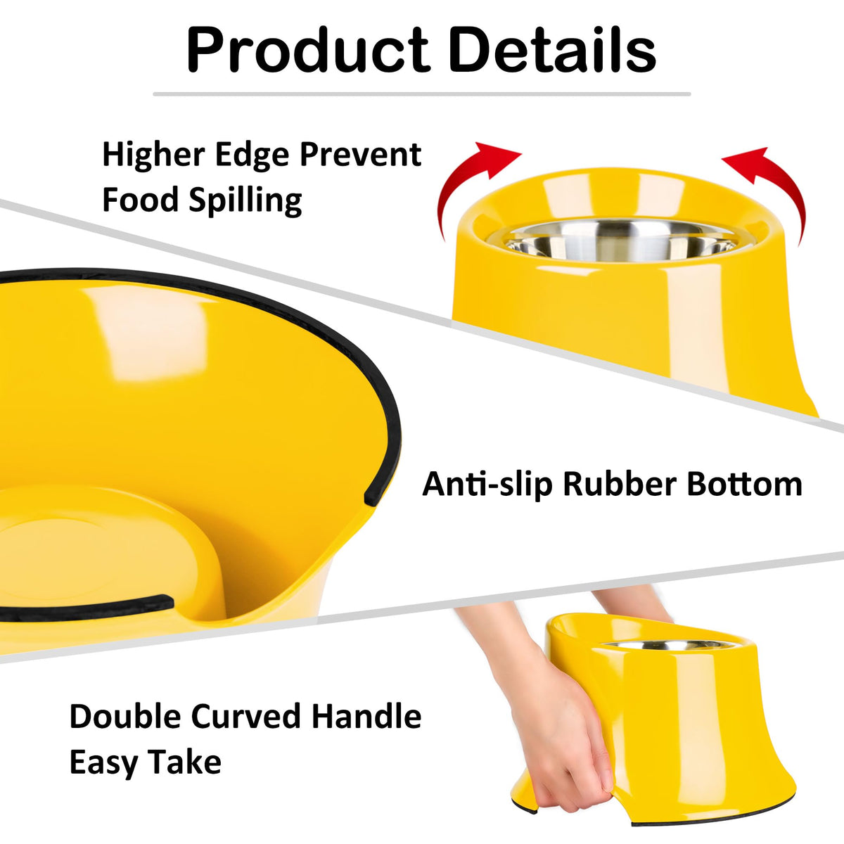 Dog Bowls Non (S/1 Cup / Yellow)