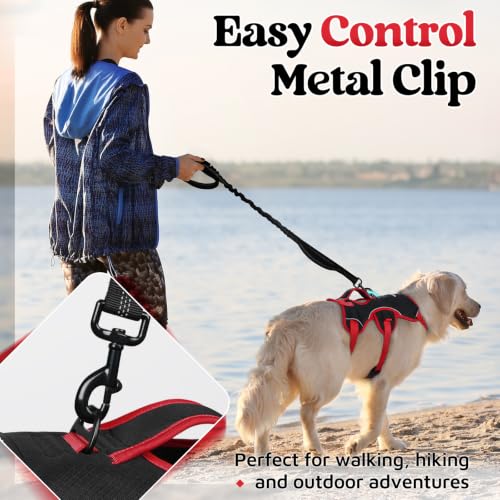 Escape Proof Dog Harness for Medium (Red & Black / Medium)