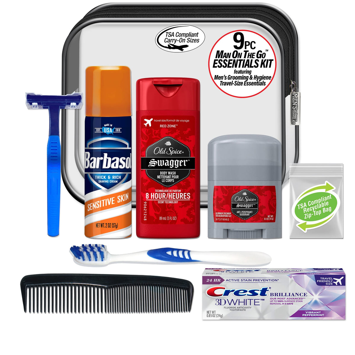 Men's Deluxe 9 (3 Fl Oz (Pack of 1) / 9 Piece Kit)