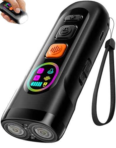 Dog Bark Deterrent Devices Anti Barking Device for Dogs Ultrasonic Bark Stopper Portable Dog Training Tool Indoor Outdoor Up to 50ft Correct Bad Behavior of Own or Neighbor's Dog (Black / 1 Pack)