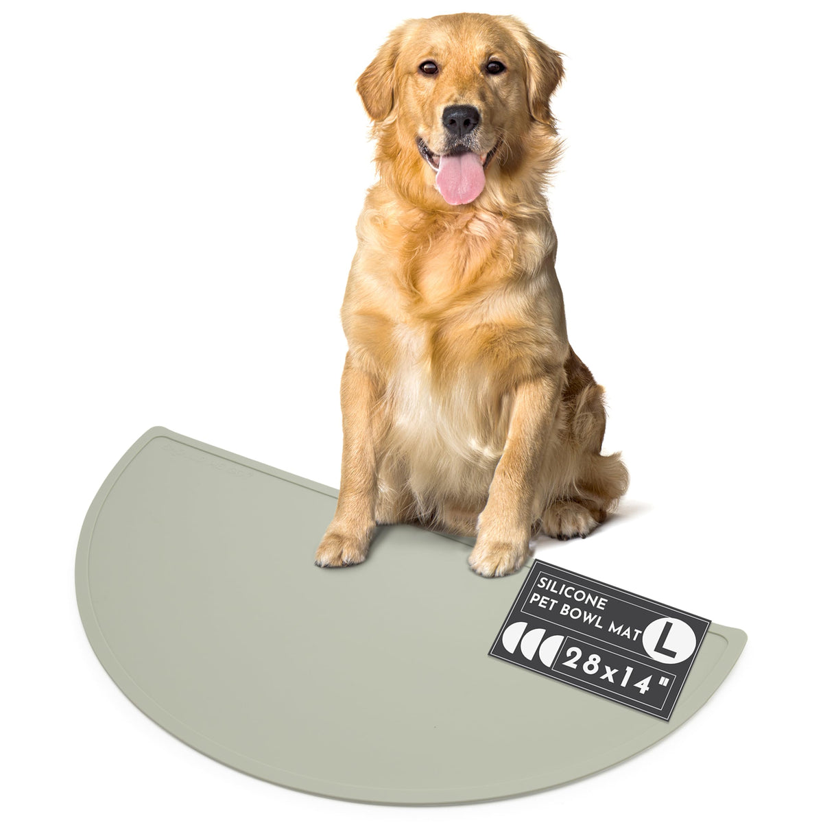 Silicone Dog Food Mat (Sage / Large)