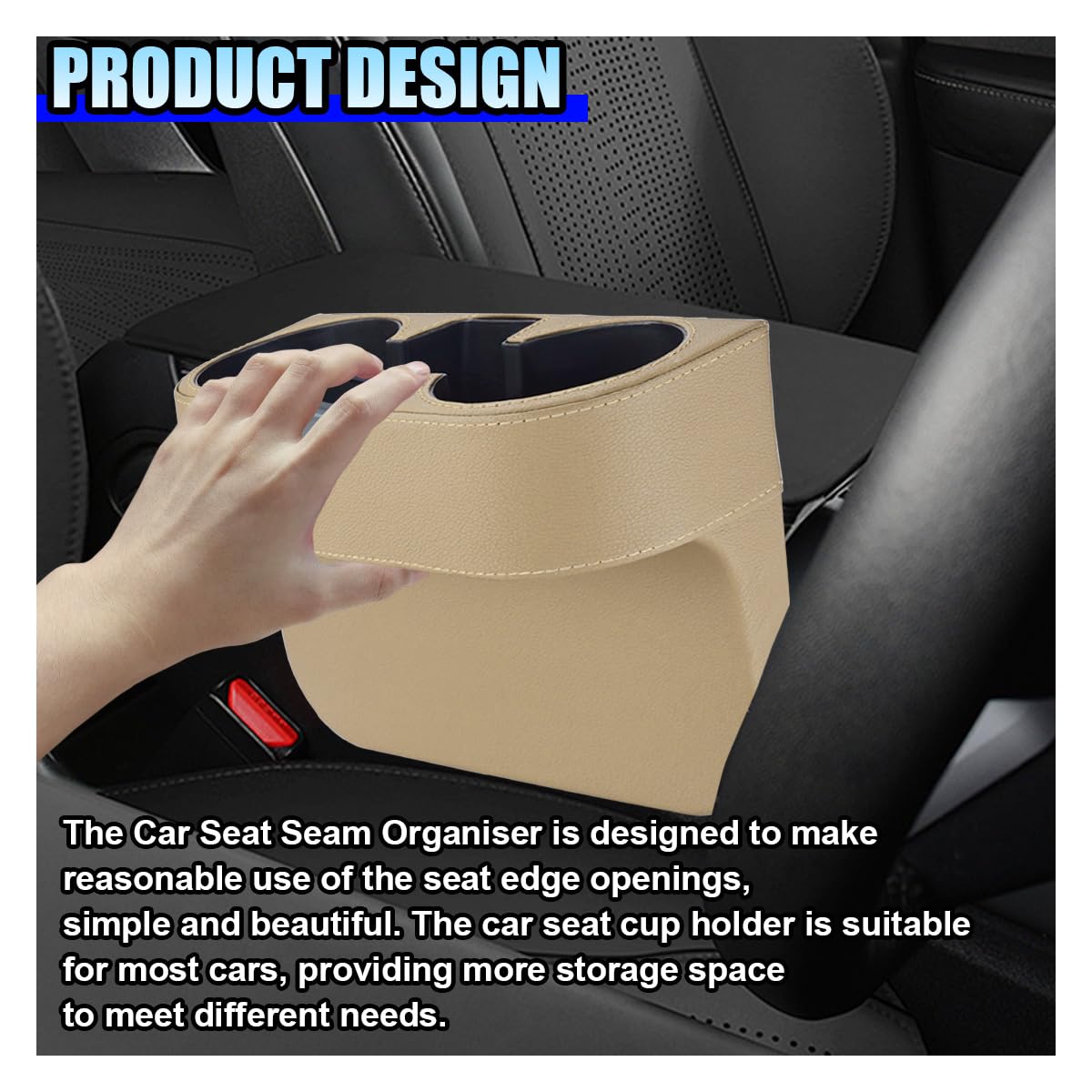 Car Cup Holder (Beige)