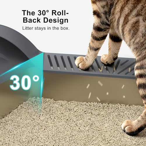 Stainless Steel Litter Box (Light Gray / X-Large)