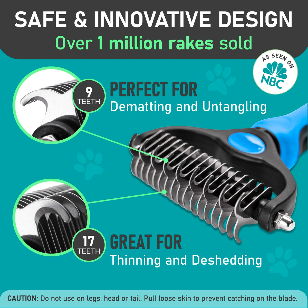 Dog Rake and Brush Set for Shedding (A - Rake & Brush (Best Value) / Large)