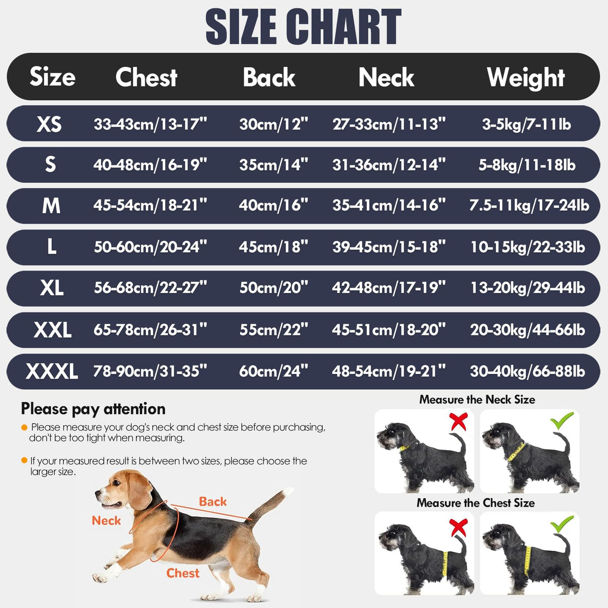 Dog Anxiety Vest with Hood (Blue / XXX-Large)