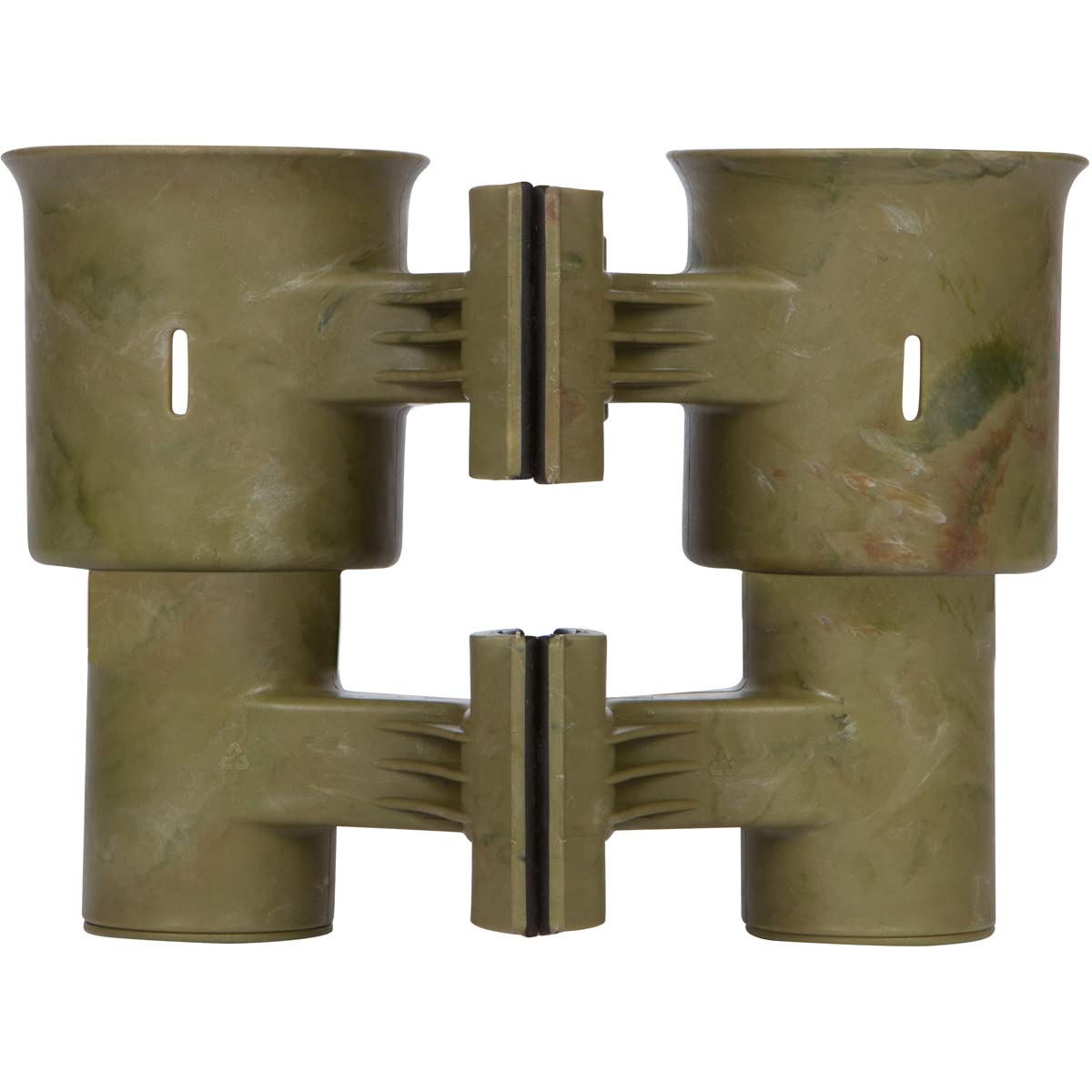 Camo), Patented Boat Cup Holder, Clamp on Portable Storage Caddy Securely Holds 2 Drinks, Fishing Poles, Tools, Marine Gear | Perfect for Boating, Beach Umbrellas, Golf Carts (Camo / Standard Spring)