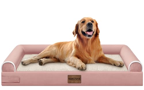 Orthopedic Dog Bed for X (Pink / 40.0"L x 32.0"W x 6.5"Th)