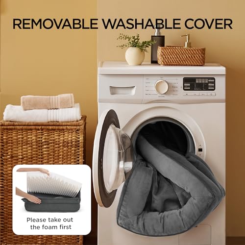 Orthopedic XL Pro Dog Bed Extra Large Washable Original Design (Dark Grey / 45"l X 35"w X 7"th)