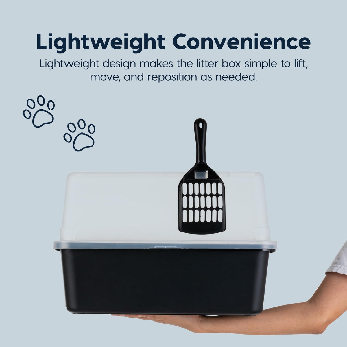 Cat Litter Box Small (Small / Black)