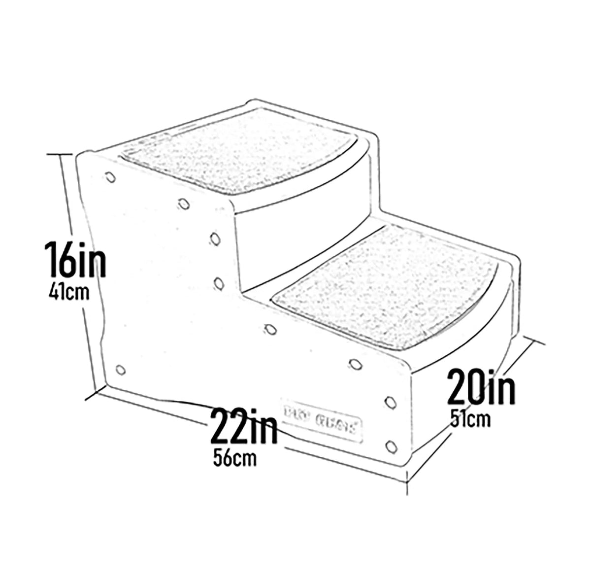 Easy Step II Extra Wide Pet Stairs (Toffee)
