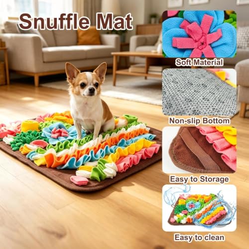 15.4" Snuffle Mat for Cats Dogs Small (15.4"L x 15.4"W / blown)