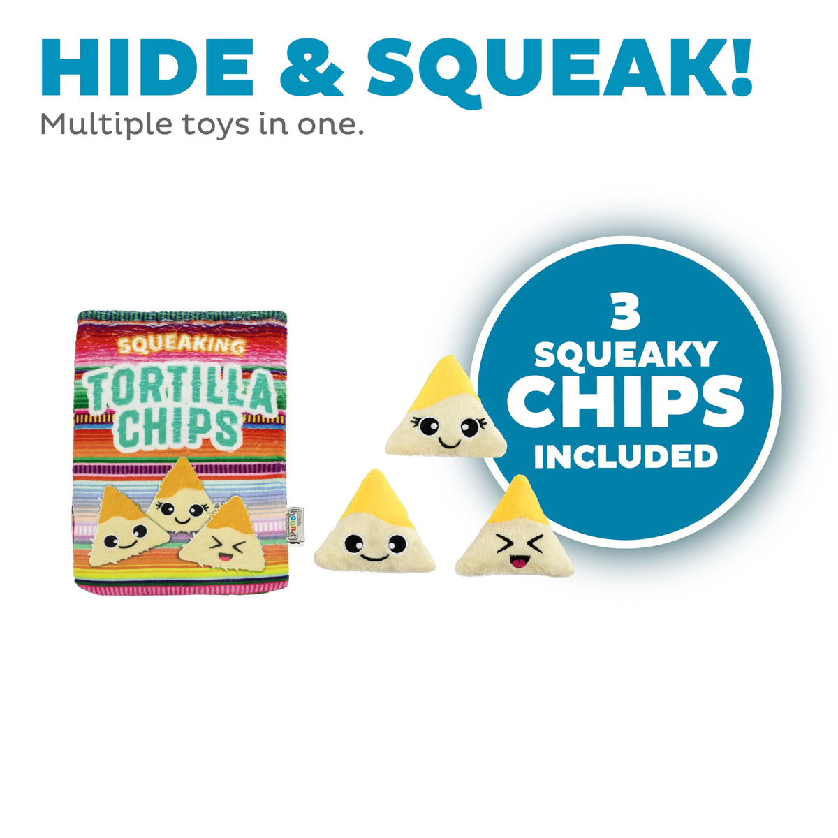 Snack Bag Tortilla Chips Puzzle Squeaky Dog Toys
