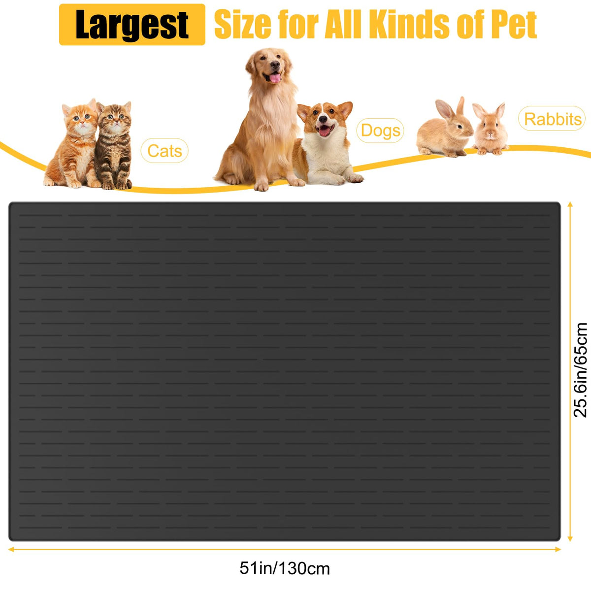 51.2"x25.6" 130cm×65cm (Brown / 51.2"L x 25.6"W)