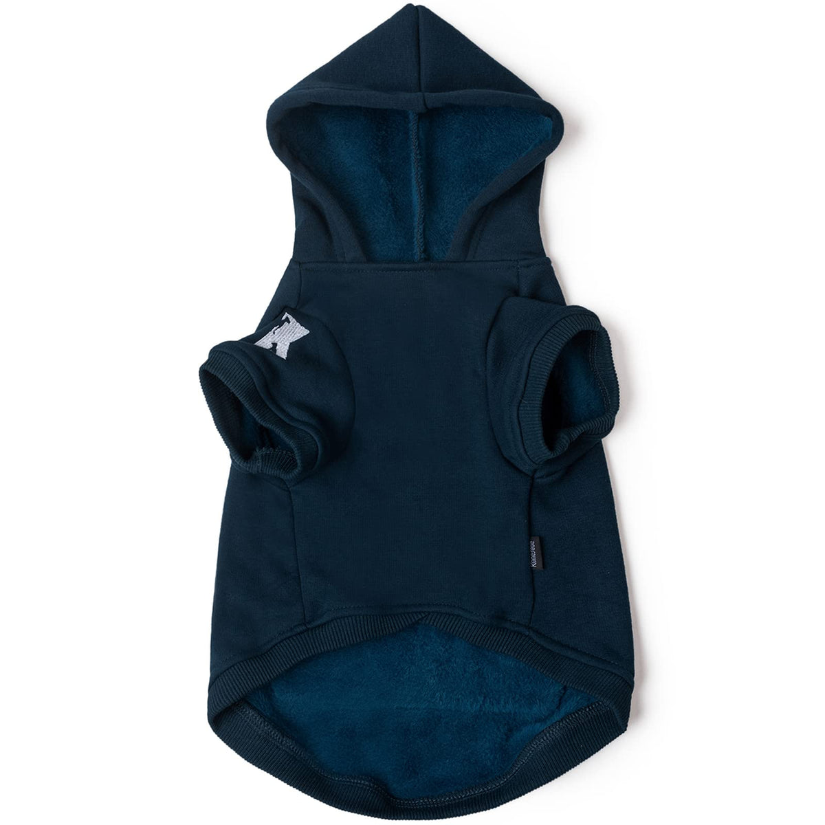 Dog Hoodie Fleece Dog Clothes Warm Sweater with Hat for Medium Large Dogs Cat Hooded Shirt Kitten Pet Basic Sweatshirt with Pocket Doggie Soft Winter Coat Apparel (4XL-(35~55lb) | Chest(~31") / Blue)