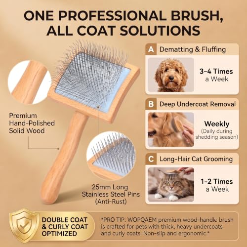 Slicker Brush for Dogs (Naturally)