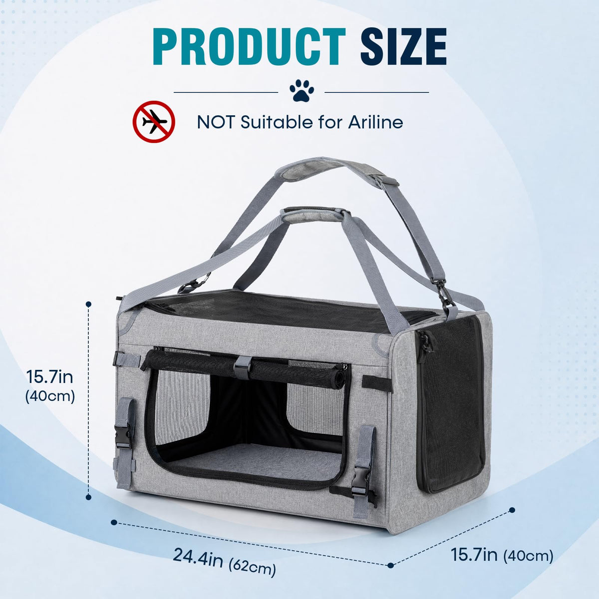 Extra Large Cat Carrier Soft Sided (One Compartment)