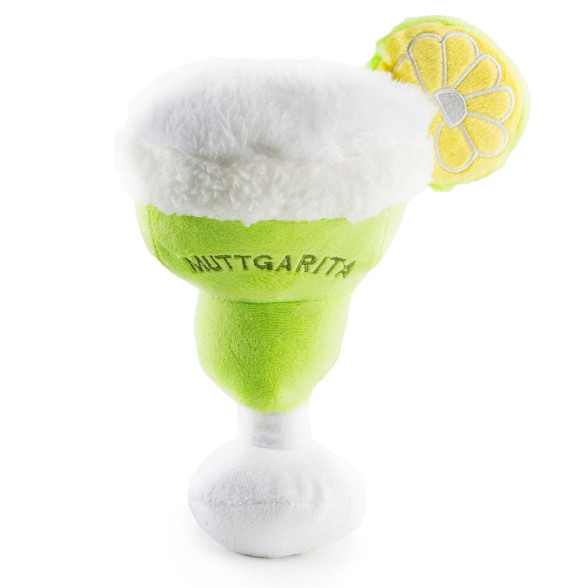 Muttgarita Plush Dog Toy (Muttgarita (Yellow Green))