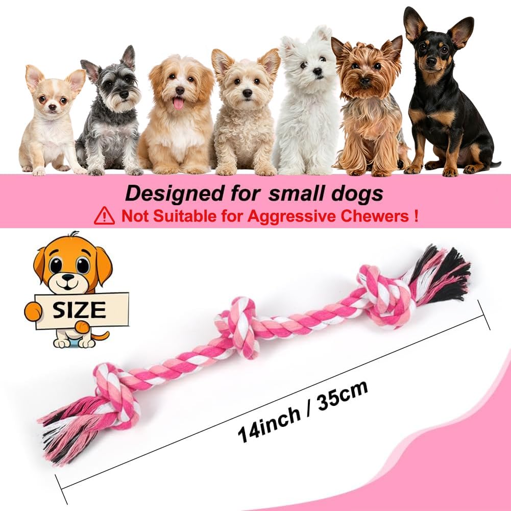 Dog Rope Toy Rope Toys for Dogs (Small / Red)