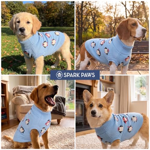 Knit Dog Sweater (Penguins / Small)