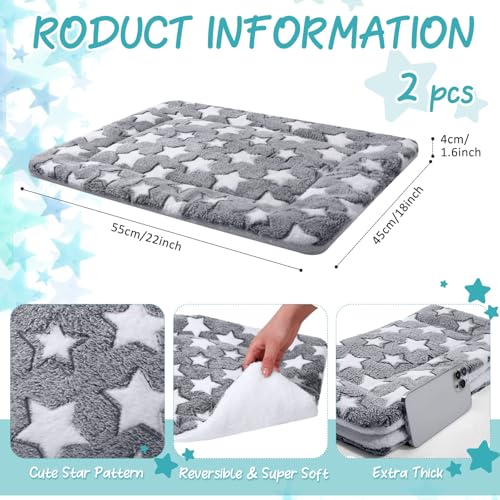 2 Pack Self Warming Cat Mat (Grey / 22'' X 18'')