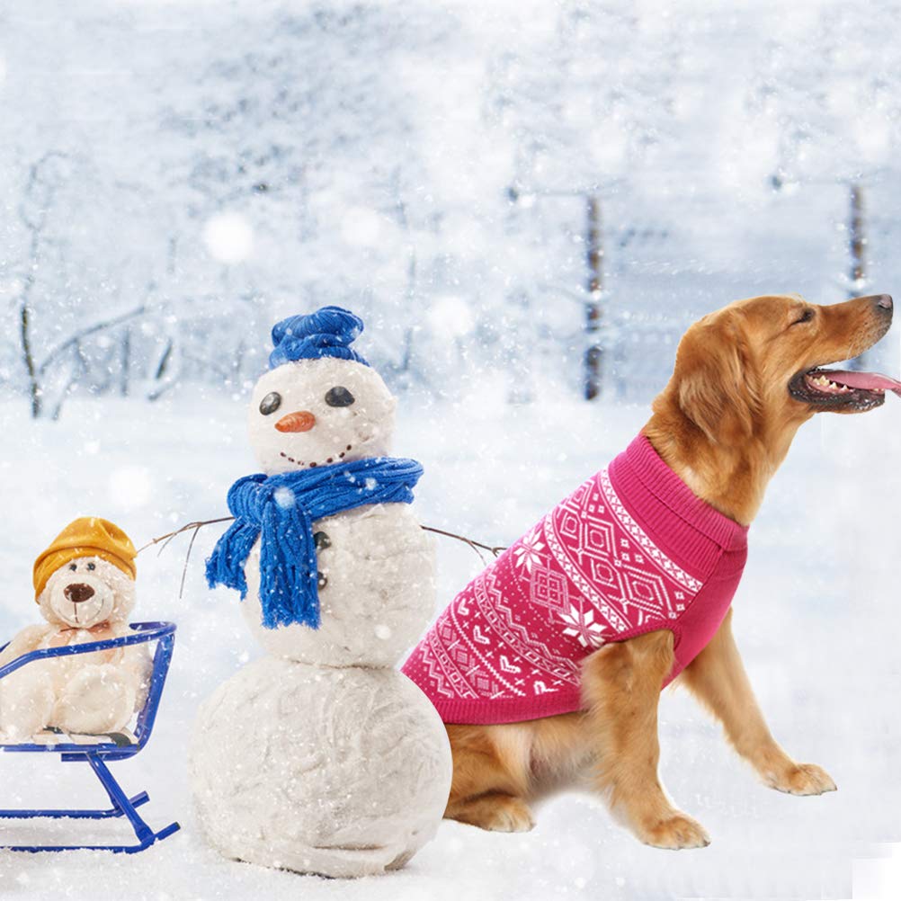 Dog Sweater Argyle (Pink / Medium)