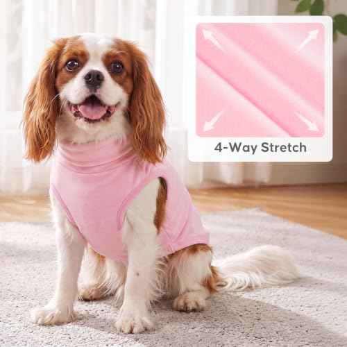 2Pack Dog Sweater for Small Dogs Fleece Sweatshirt (Large (12-18lbs) / Pink Leopard)