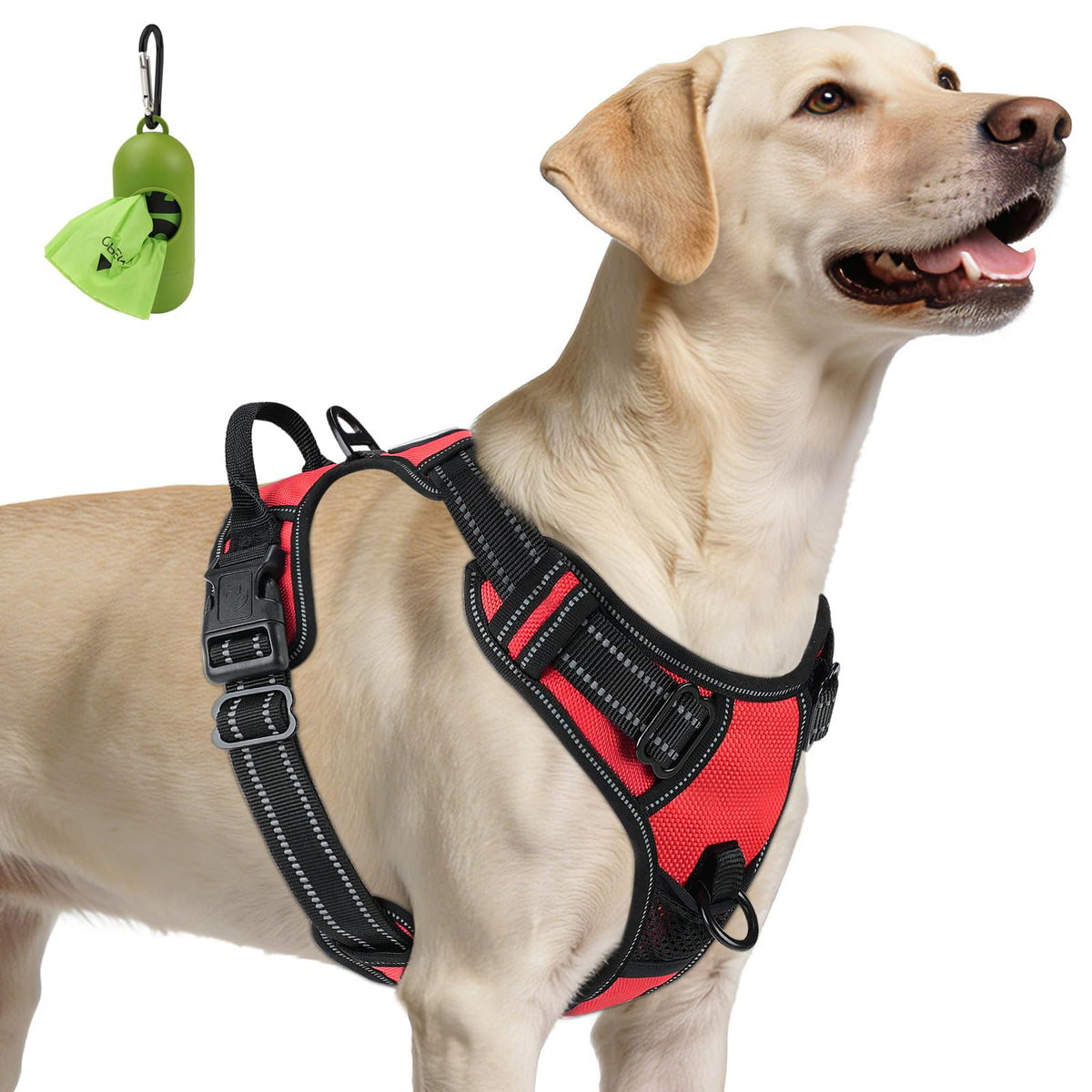 No Pull Dog Harness for Large Dogs (Large / Red)