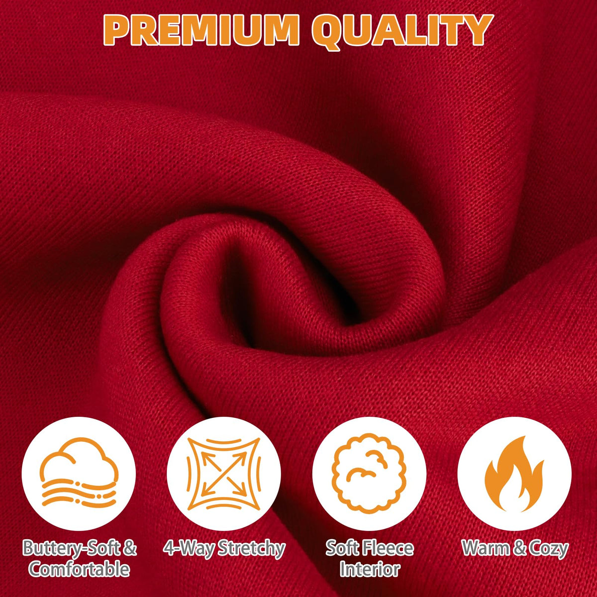 Dog Hoodie for Large Medium Small Dogs (Red / Large)