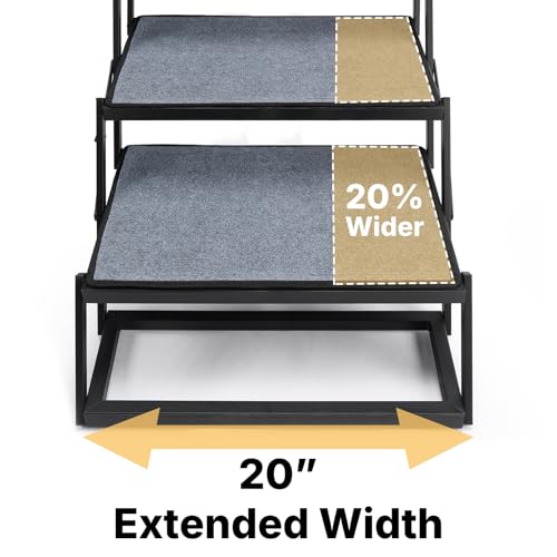 Foldable Dog Steps for Car Truck (Extra Wide 20"W)
