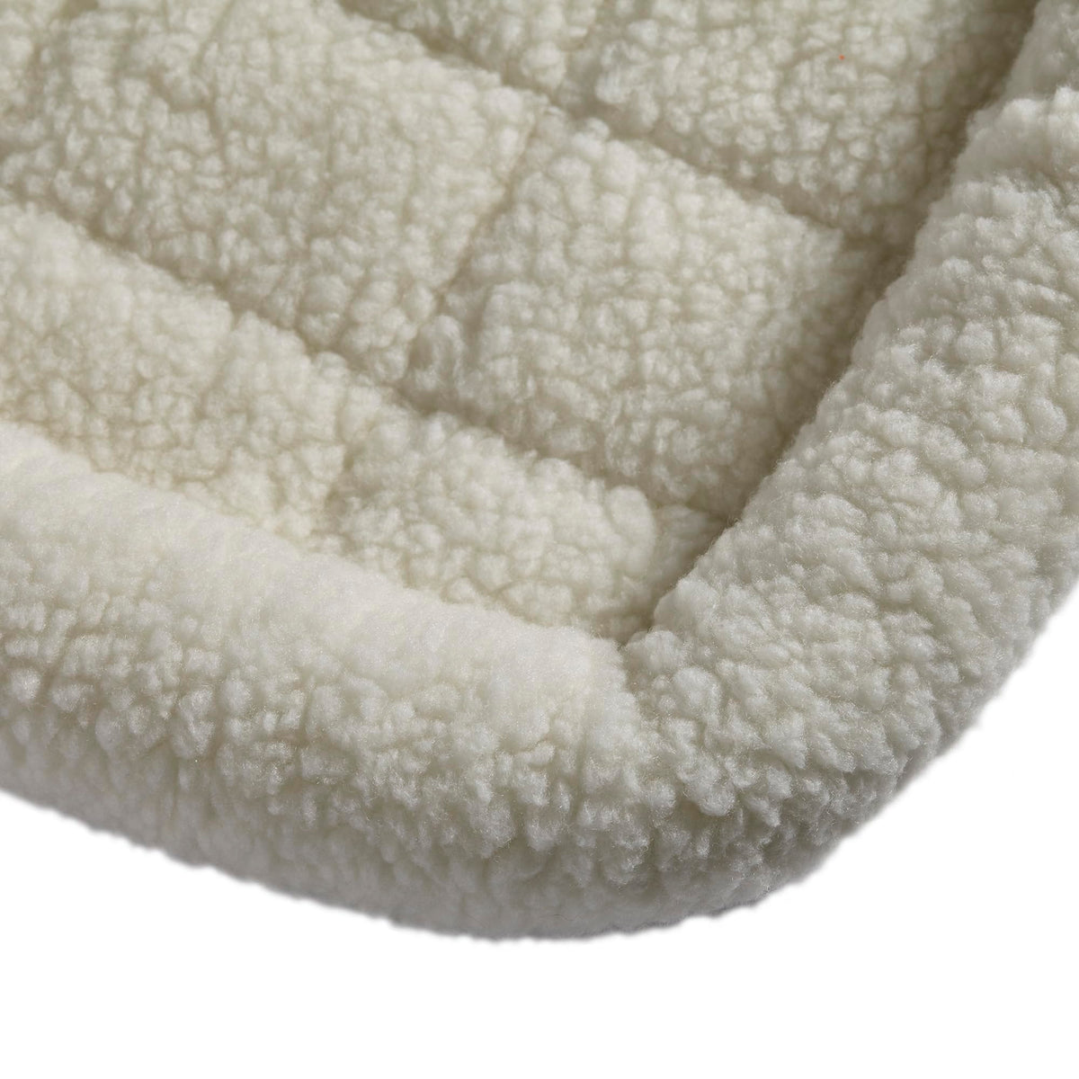 QuietTime by MidWest 54" Dog Crate Bolster Bed (White / 54 Inch)