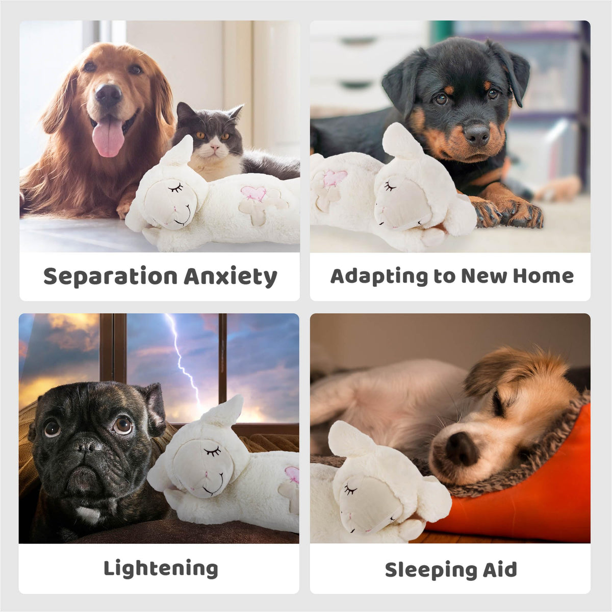Heartbeat Dog Toy for Sleep Aid