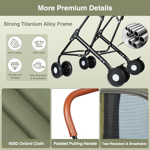 Double Pet Stroller (Green)