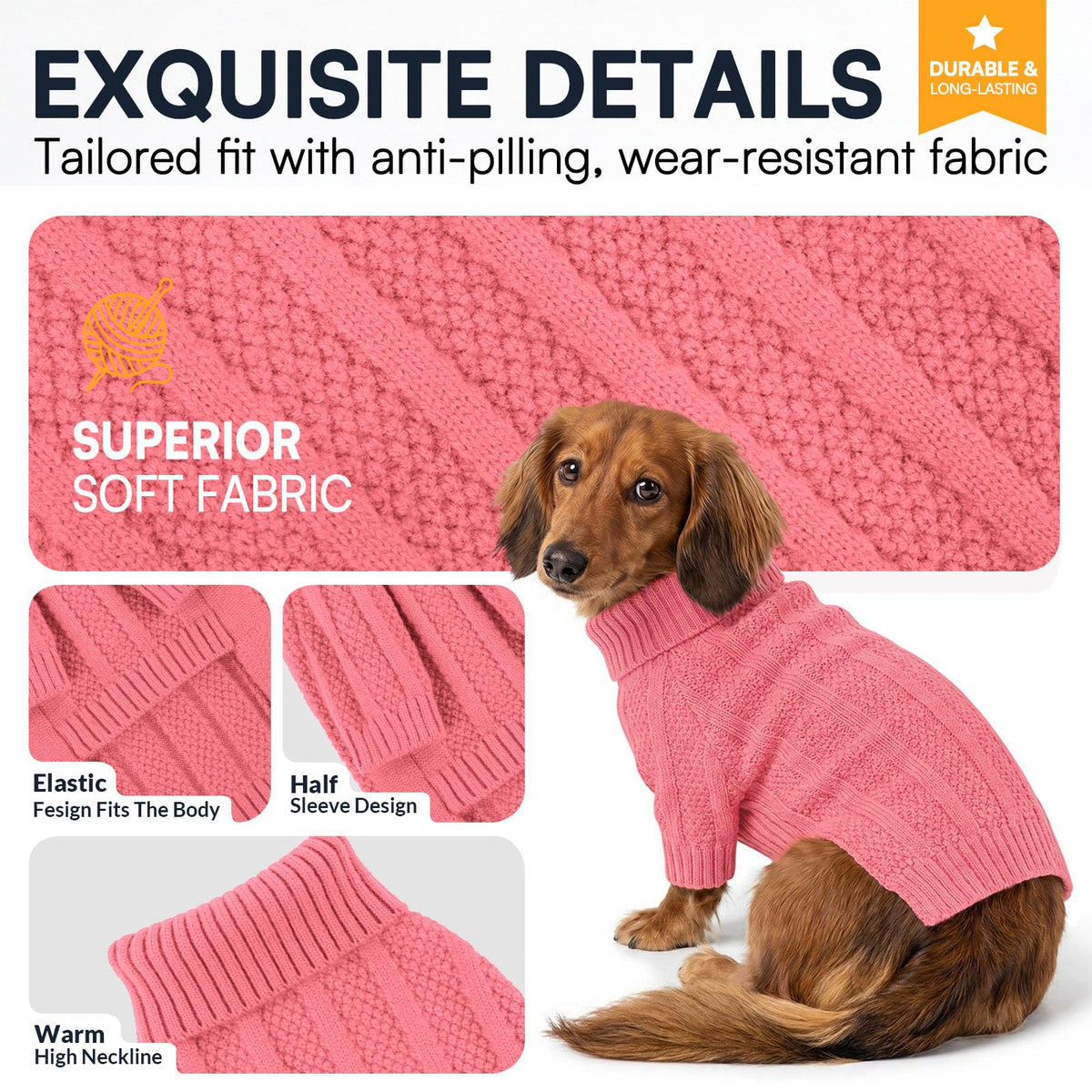 XL Dog Sweater (X-Large / Pink)