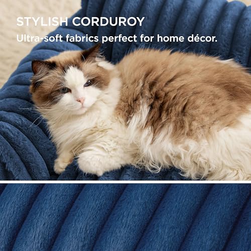 ComfyFleece® Cute Dog Couch for Medium Dogs (36x27x10" / Night Blue)