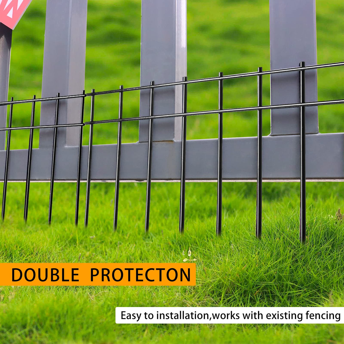 Small Medium Animal Barrier Fence 25 Pack 20 in (20in(L)X10in(H)-25 Pack Black / Black)