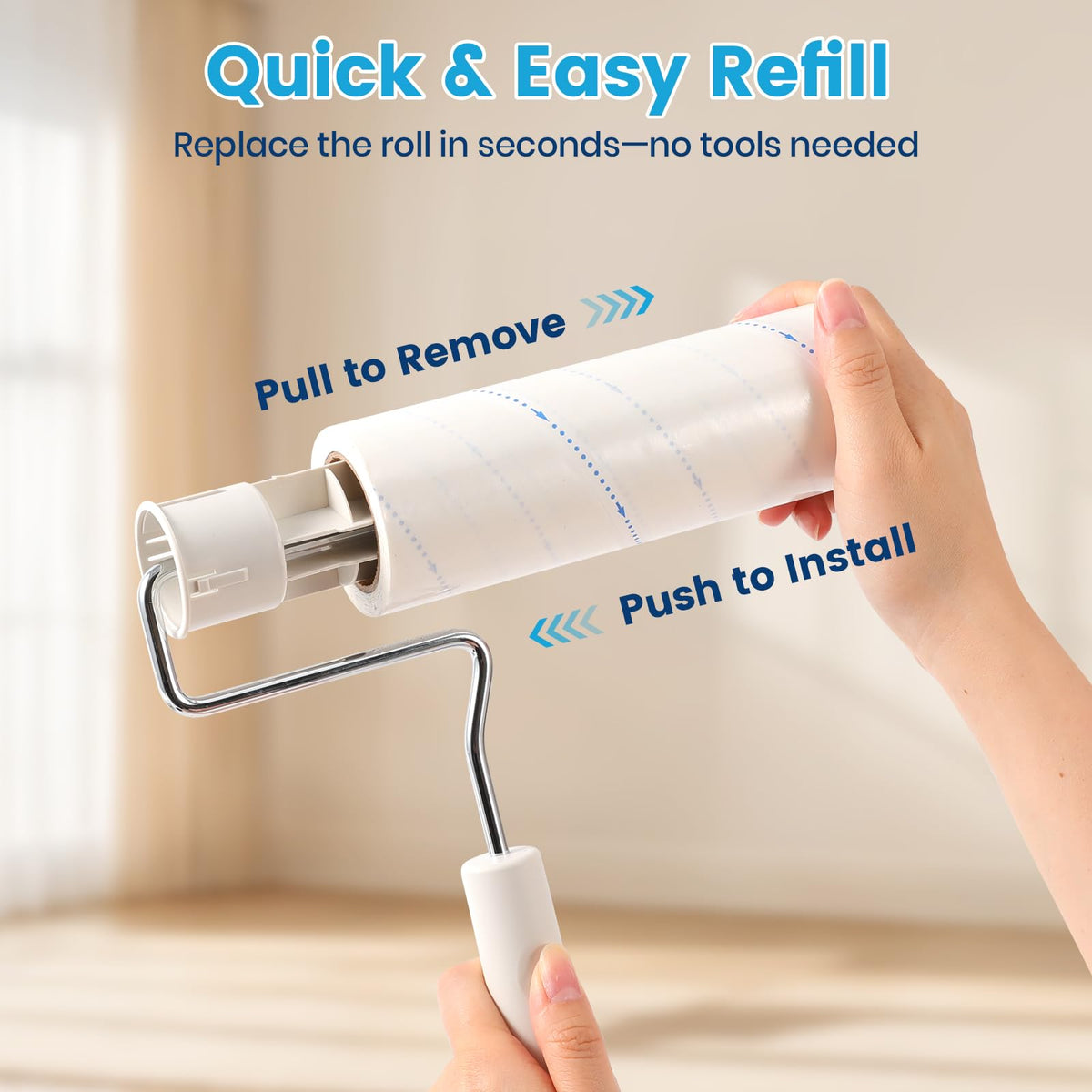 Extra Sticky Large Surface Lint Roller for Pet Hair