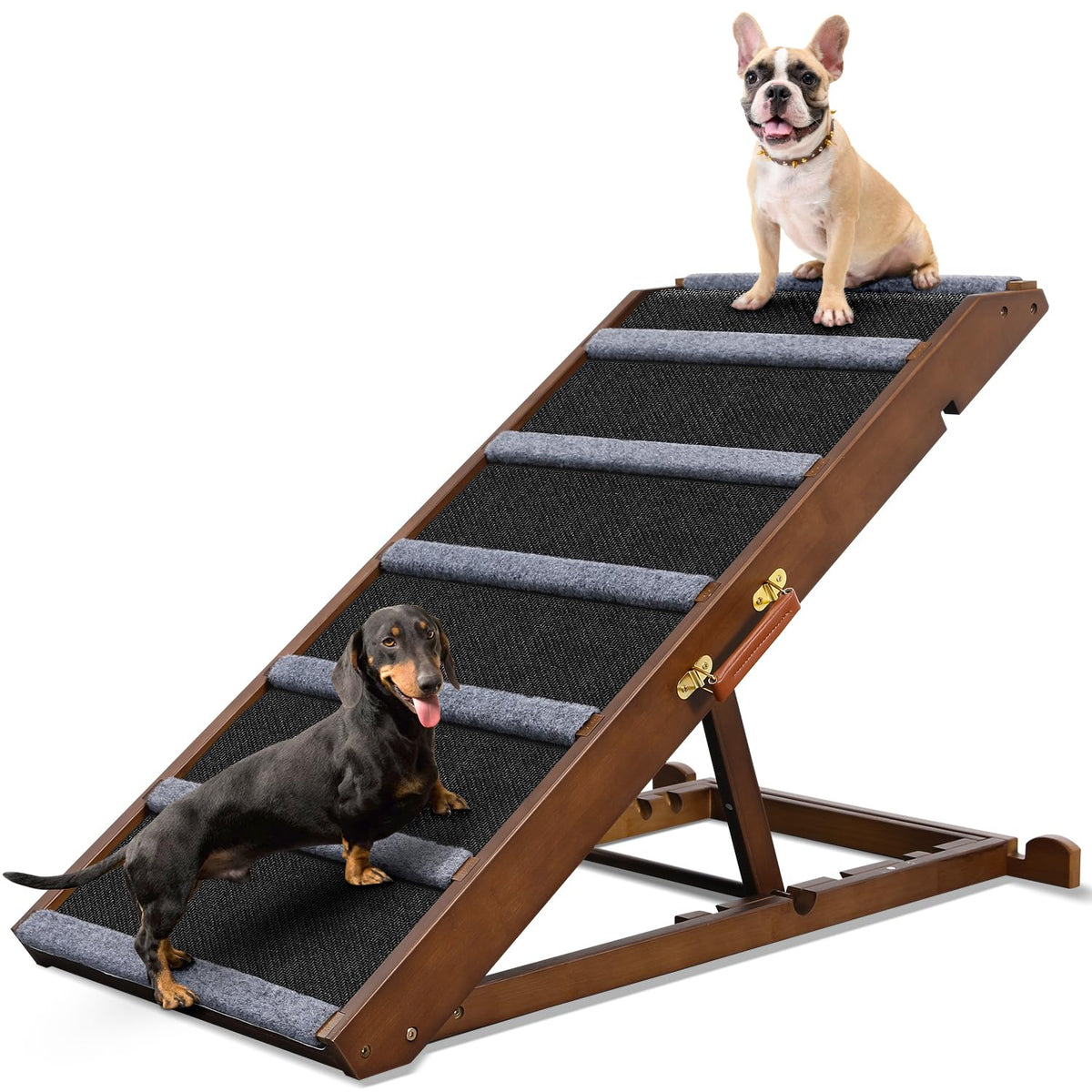 Dog Ramp for Bed (Black / Large)