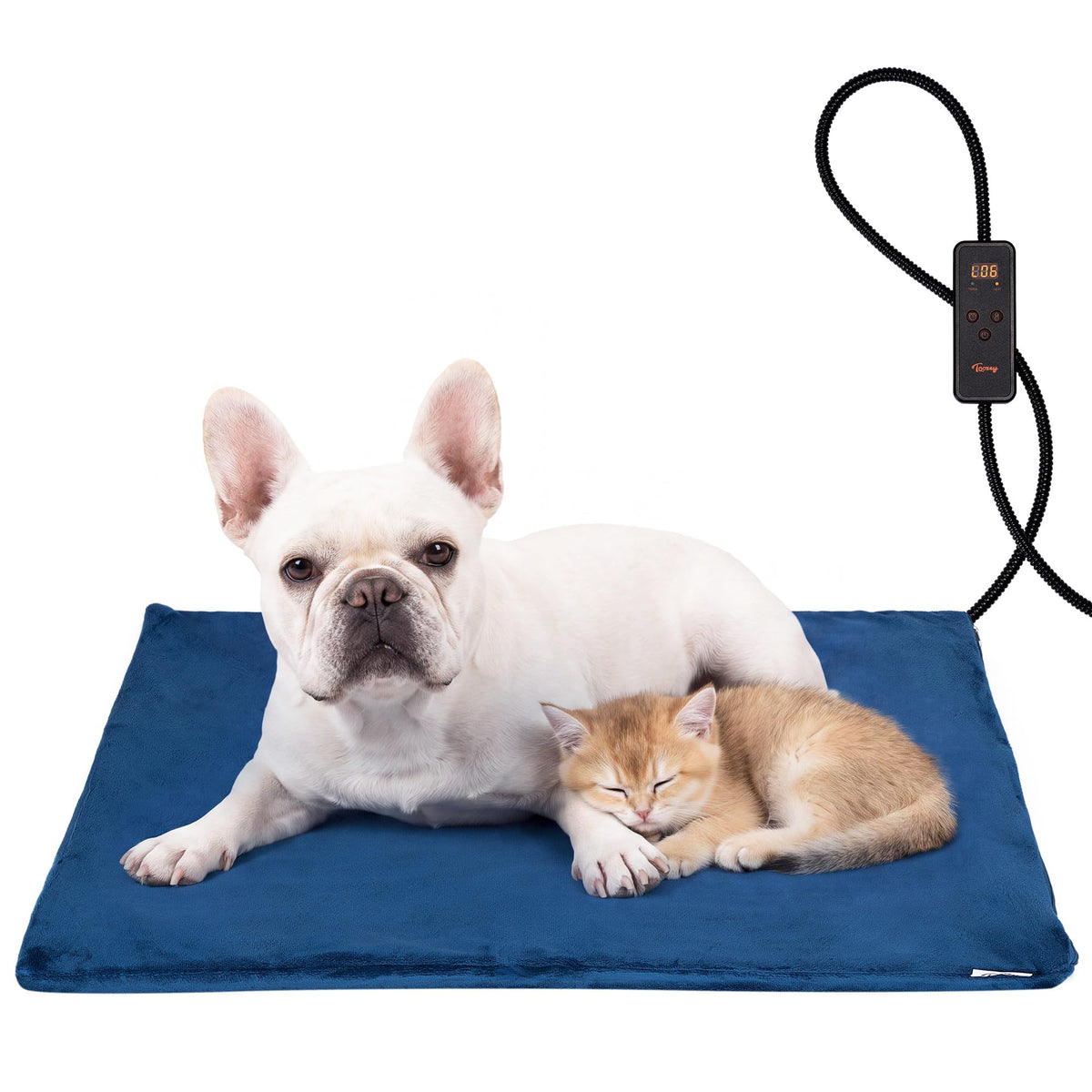Pet Heating Pad (New Blue / M: 28.0"x 20.0")