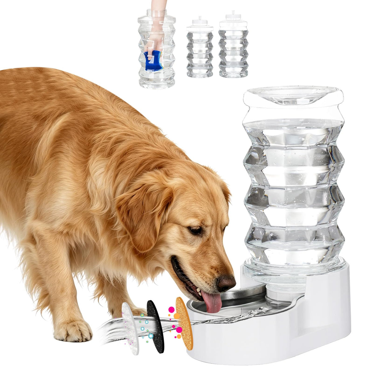 8L Gravity Dog Water Dispenser (White / 8L)