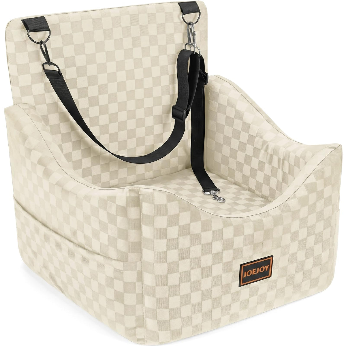 Elevated Dog Car Seat for Small (Medium / Beige)