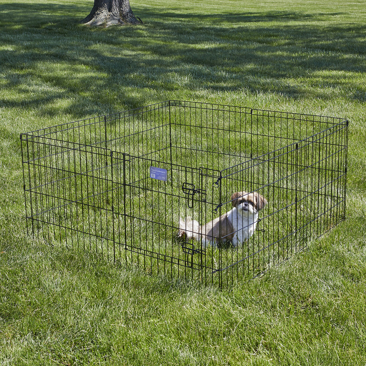 MidWest 24 Inch Exercise Pen (Black w/ Door / 24" H)