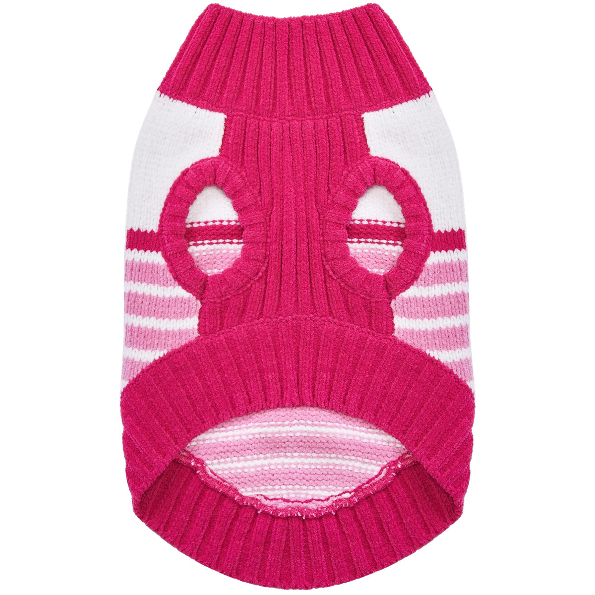 Pinky Princess Designer Chenille Dog Sweater in Pinky Princess (14 inch / Pinky Princess)