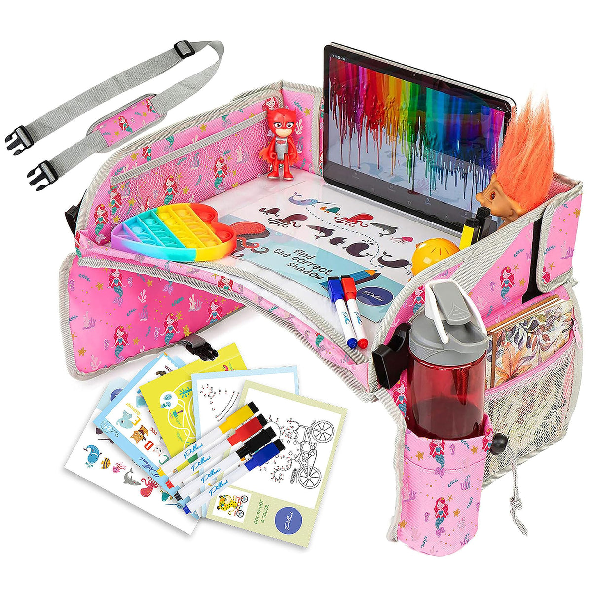 Kids Travel Tray for Car (Mermaid)