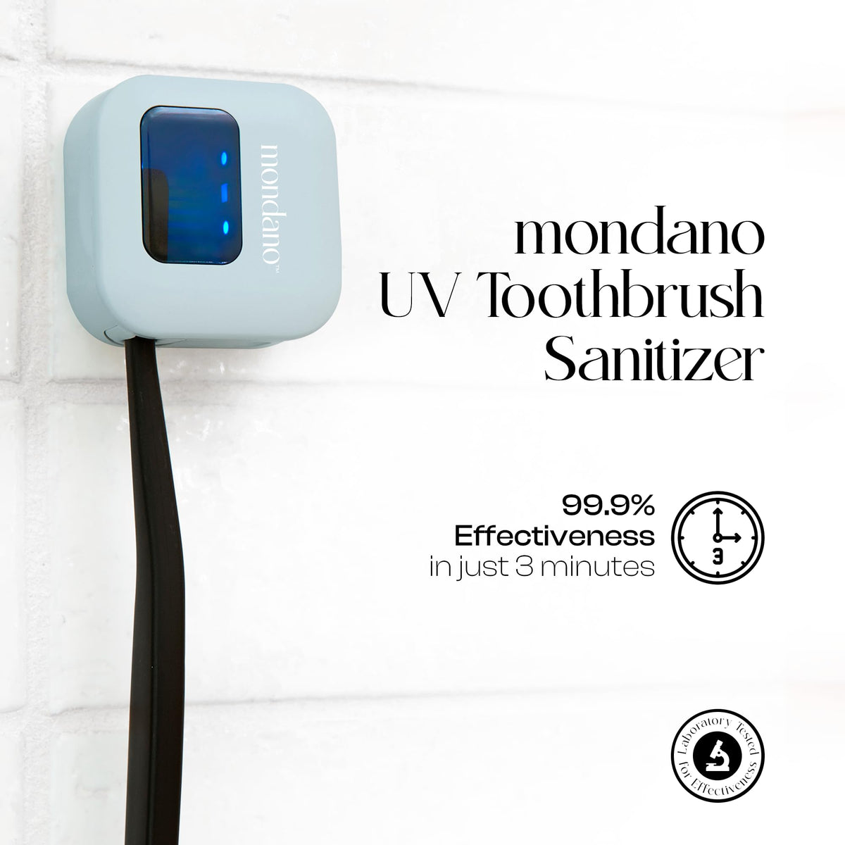 UV C Toothbrush Sanitizer and Holder (Sky Blue)