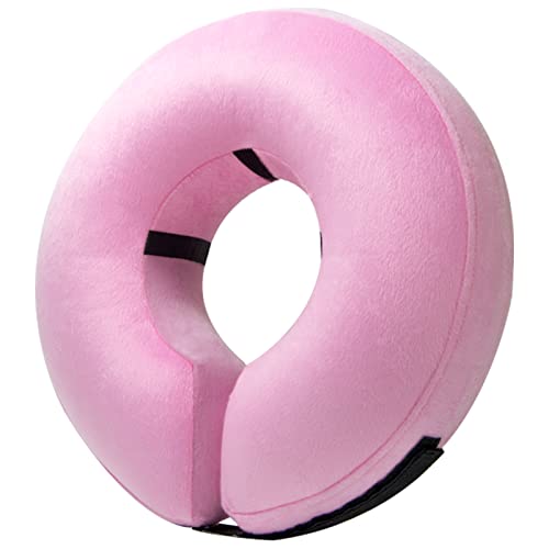 Inflatable Dog Cone Collar Alternative After Surgery XLarge (Pink / X-Large [Neck:18"-21"])