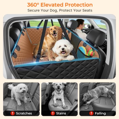 Back Seat Extender for Dogs (Tan / M - Cars / Full Size SUVs)