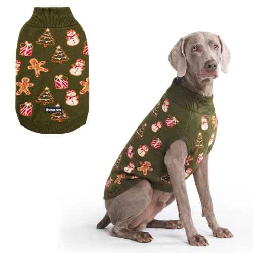 Christmas Knit Dog Sweater (Gingerbread Sweater / 4XL)
